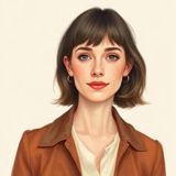 Illustrated portrait of Ivy, an invented FindOkay voice