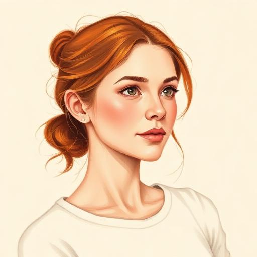 Illustrated portrait of Tess, an invented FindOkay voice